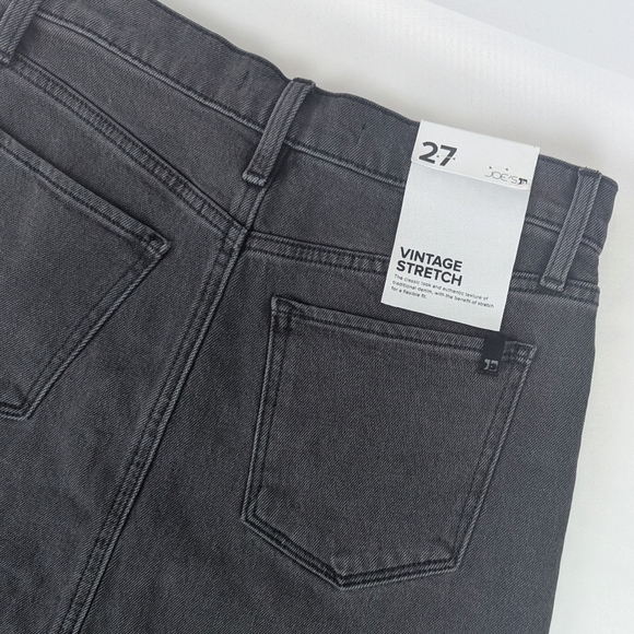 JOE'S The Tulie Skirt Midi Stretch Denim Five Pocket Style A-Line Black 27 NWT - Picture 15 of 16